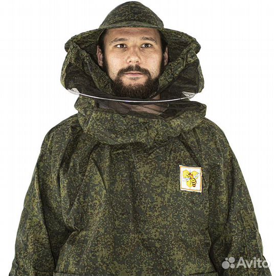 Костюм пчеловода камуфляж с сеткой (хб, без молнии