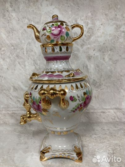 Самовар Гжель декоративный СССР