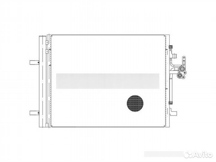 Радиатор кондиционера для а/м volvo s60 (10) /s80
