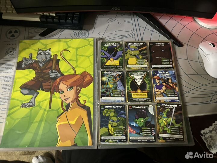 Коллекционные карточки черепашки ниндзя