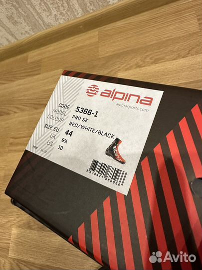 Лыжные ботинки коньковые alpina