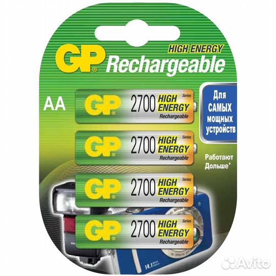 Аккумуляторы GP 270aahc-2decrc4 2700mAh #328732
