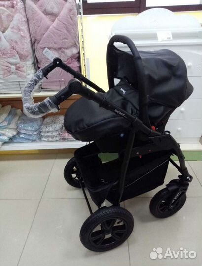 Коляска 3в1 Verdi Sonic Plus, цвет black ECO