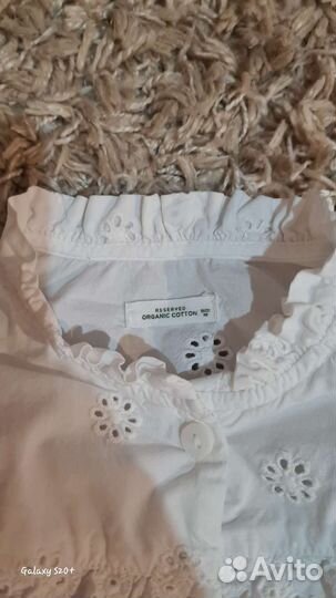 Блузка рубашка для девочки 80 86