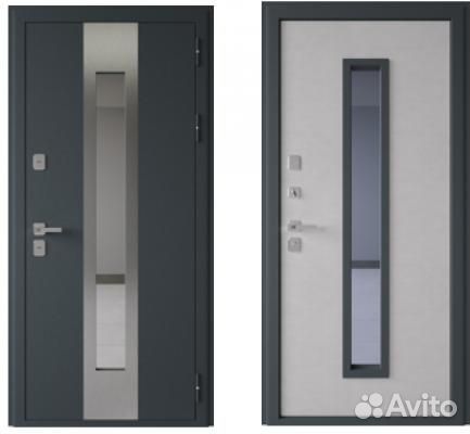 Дверь с терморазрывом и стеклопакетом в дом