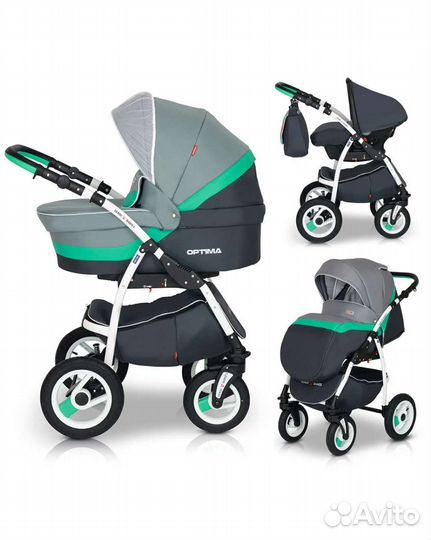 Детская коляска 3в1 Verdi Optima