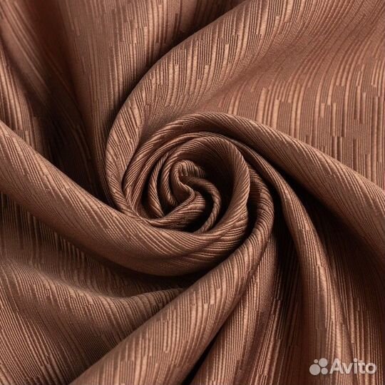 Штора портьерная Этель 'Фактура'цв.коричневый,на ш