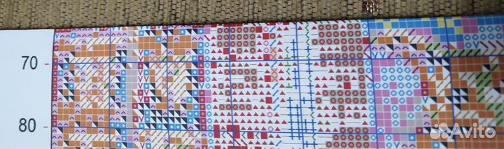 Остатки от набора вышивка крестом кот в интерьере