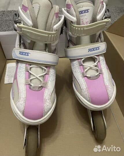 Ролики Roces Yuma раздвижные 36-40р.+защита