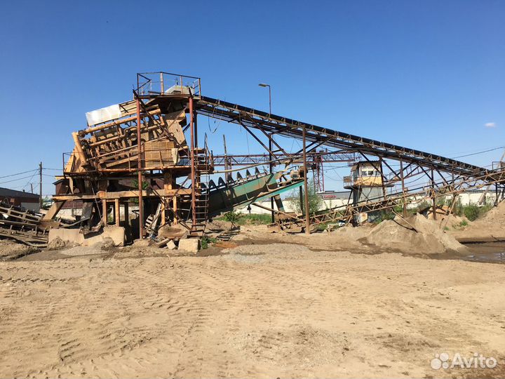 Линия для сортировки и промывки песка и гравия