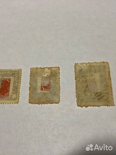 Почтовые марки с надпечатками