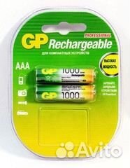 Аккумулятор GP aaа 1000 mA 100aaahc BL-2 NiMH (цен
