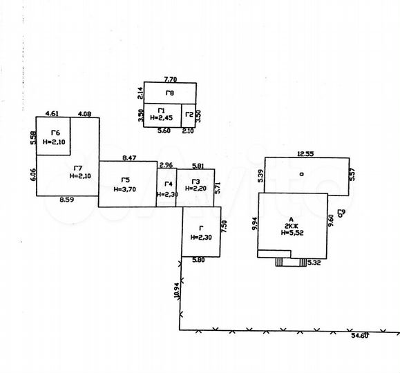 Коттедж 221 м² на участке 37 сот.
