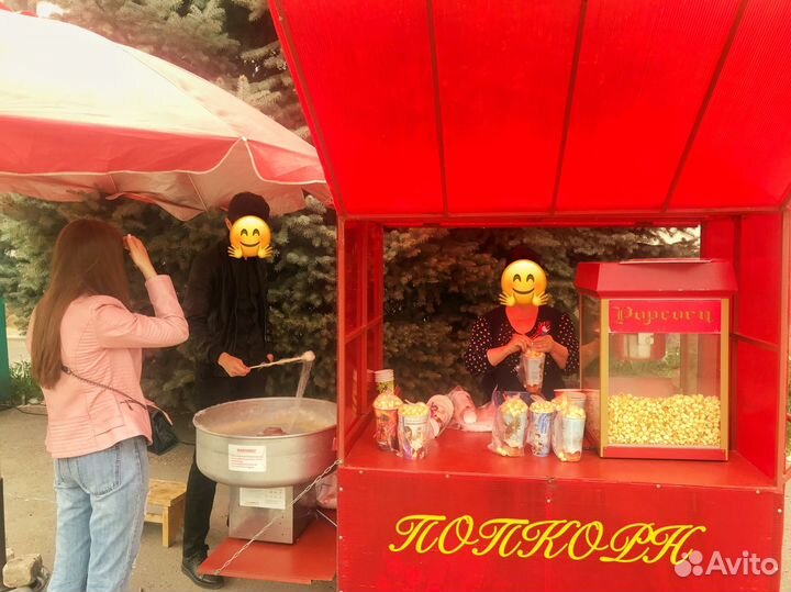 Бизнес Попкорна и Сладкой ваты с оборудованием