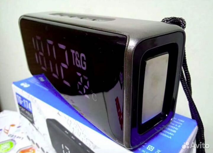 Колонка Bluetooth + Часы + Радио + USB+ Hands Free