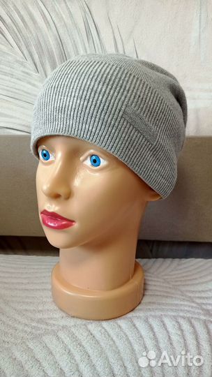 Шапка серая с флисом
