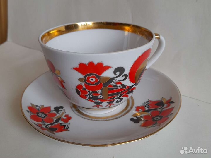 Лфз Чайная пара, чайник, молочник, чашка