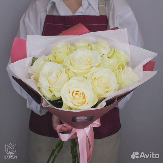 Букет белых роз 