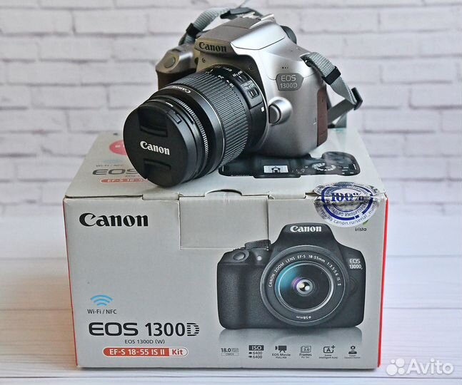 Canon EOS 1300D kit 18-55 IS II + Набор Фотографа