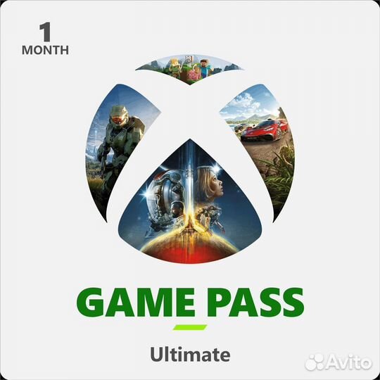 Подписка Xbox Game Pass Ultimate 1 месяц