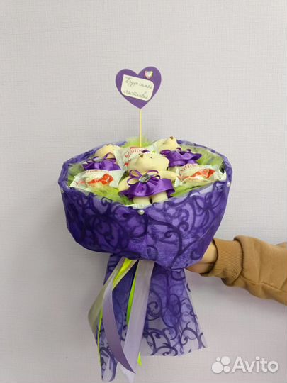 Сладкие букеты из конфет