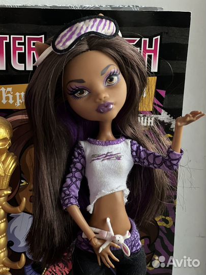 Кукла Монстер Хай клодин вульф с кроватью пижамные