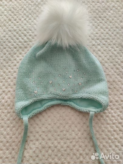 Шапка зимняя для девочки 46 48