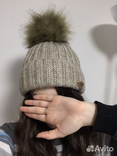 Женский шарф и шапка зимняя