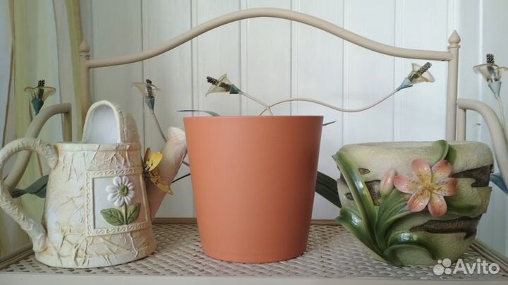 Ваза напольная, кашпо керамика корзинки