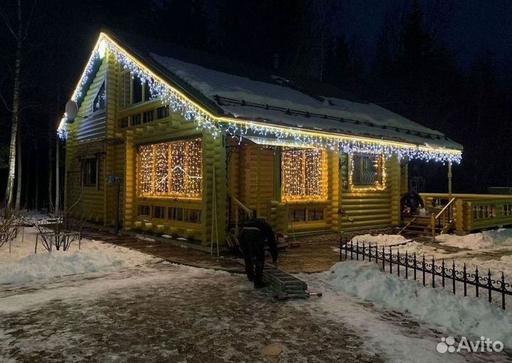 Фасадное освещение домов