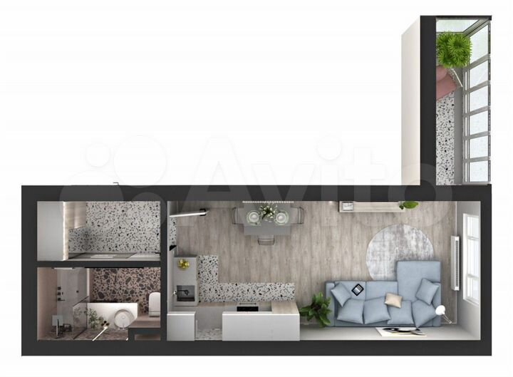 Квартира-студия, 30 м², 3/25 эт.