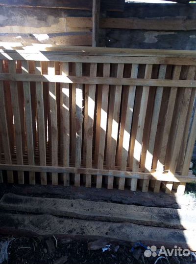 Деревенный забор секция 2м длина высота 1.20м