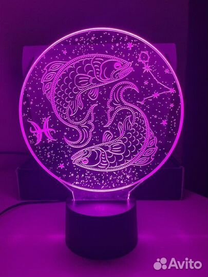 Ночник сенсорный Знак зодиака 