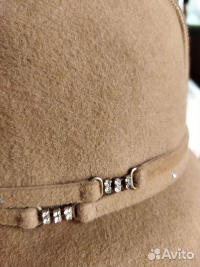 Шляпа фетровая женская, демисезонная