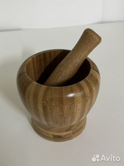 Ступка деревянная (лакированная)