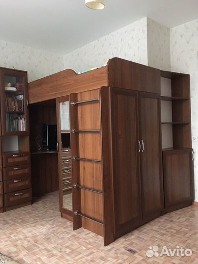 Кровать-чердак с рабочей зоной