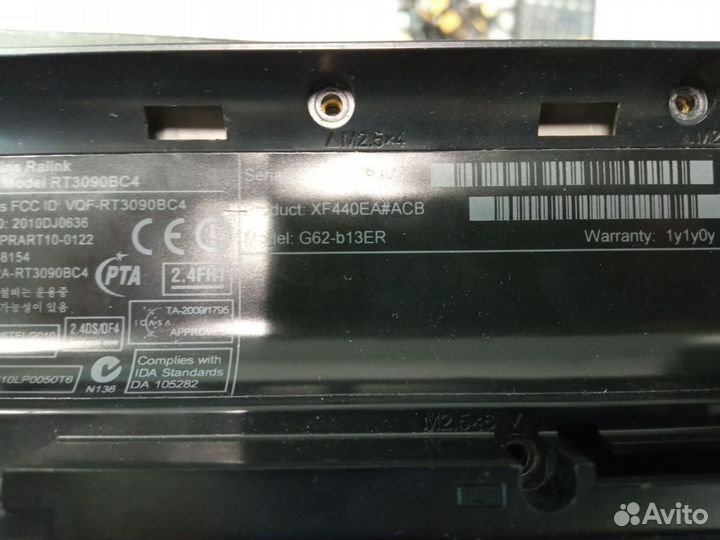 HP G62-b13er корпус целиком