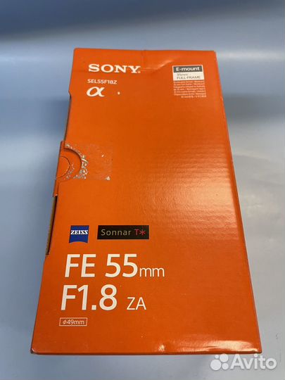 Sony FE Sonnar T* 55mm f/1.8 ZA новый