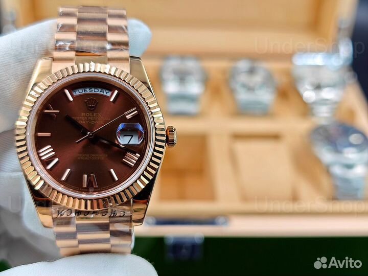 Rolex Day Date Gold 40mm Мужские часы механические