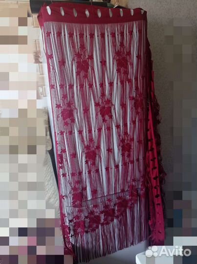 Тюль нитками ширина 300 длина 150 см