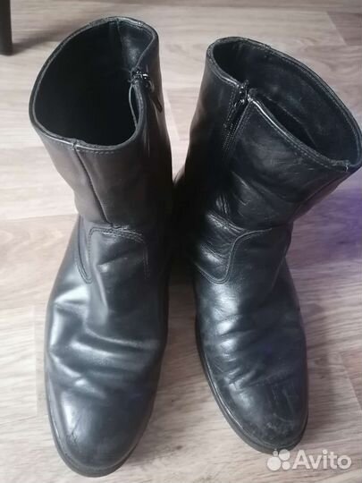 Сапоги кожанные