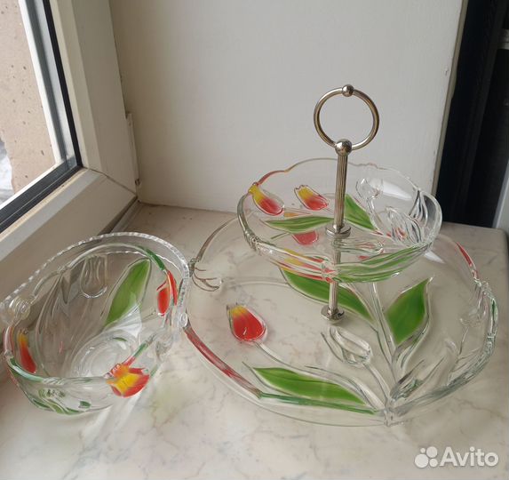 Ваза для фруктов и конфет Walther Glas Германия