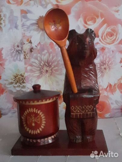 Резьба по дереву (медведь)