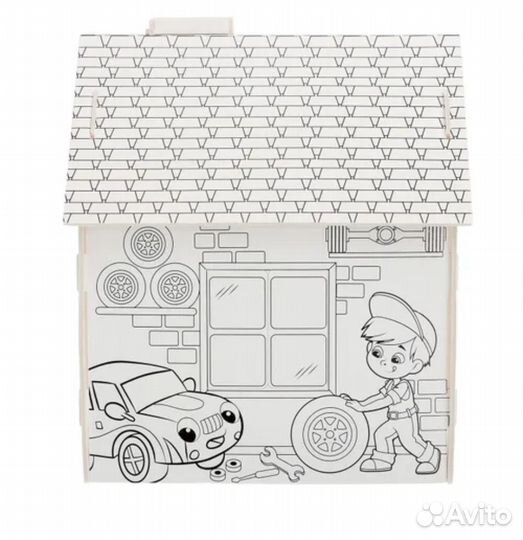 Раскраска домик