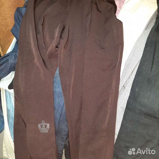 Джинсы капри хлопок, лен