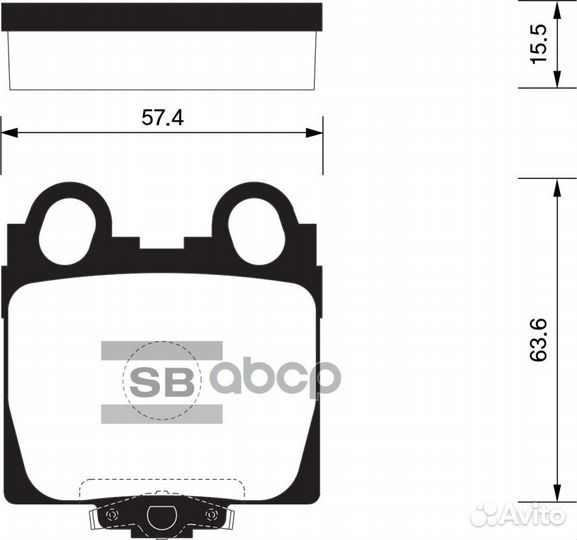 SP1554 колодки дисковые задние Lexus GS300/400