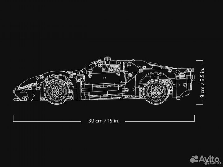 Аналог Technic (Ford GT 2022 - 42154)