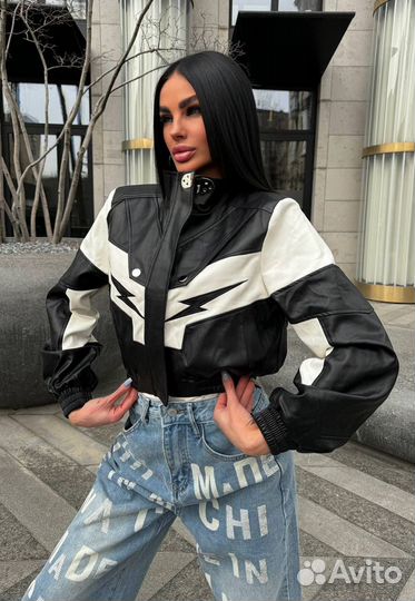 Куртка кожаная женская lux