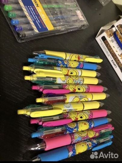 Ручки гелевые цветные