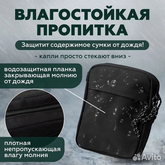 Сумка мужская через плечо для документов